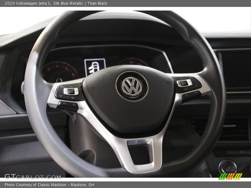 Silk Blue Metallic / Titan Black 2020 Volkswagen Jetta S