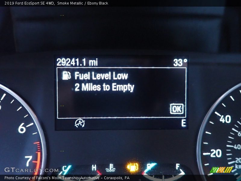Smoke Metallic / Ebony Black 2019 Ford EcoSport SE 4WD