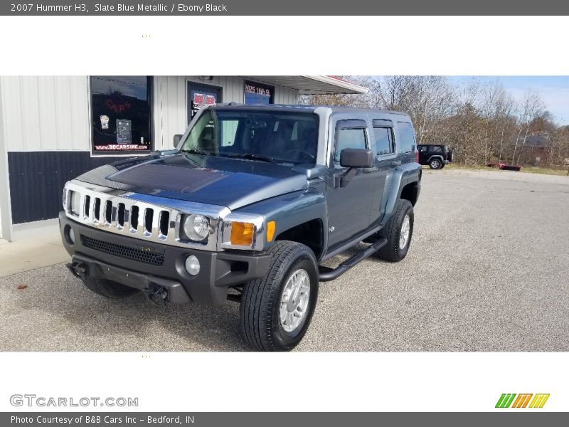 Slate Blue Metallic / Ebony Black 2007 Hummer H3