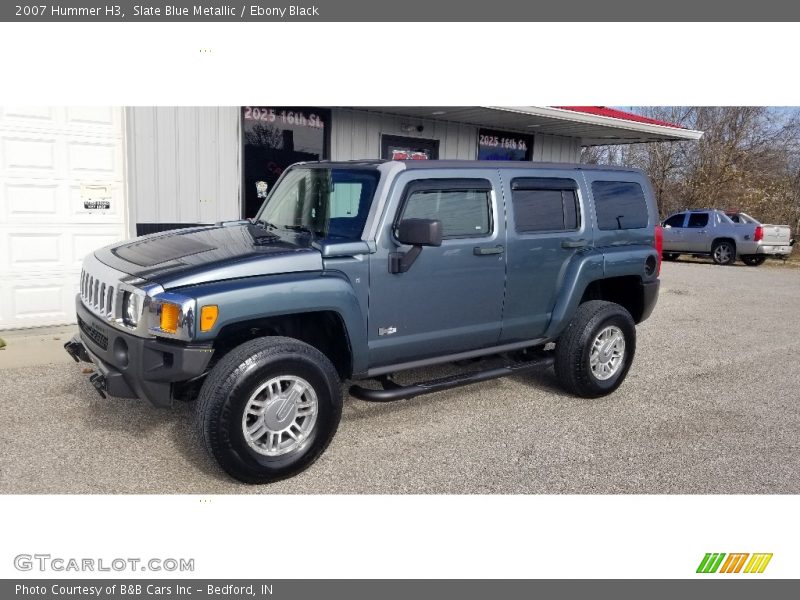Slate Blue Metallic / Ebony Black 2007 Hummer H3