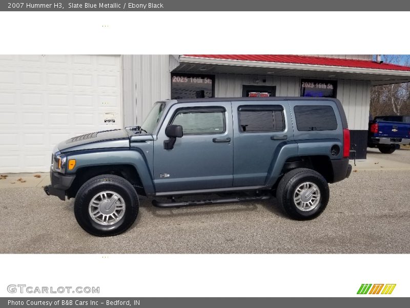 Slate Blue Metallic / Ebony Black 2007 Hummer H3