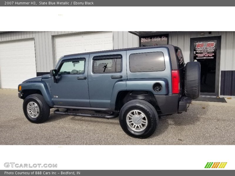 Slate Blue Metallic / Ebony Black 2007 Hummer H3