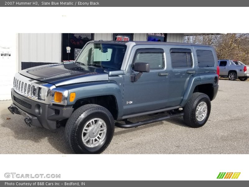 Slate Blue Metallic / Ebony Black 2007 Hummer H3
