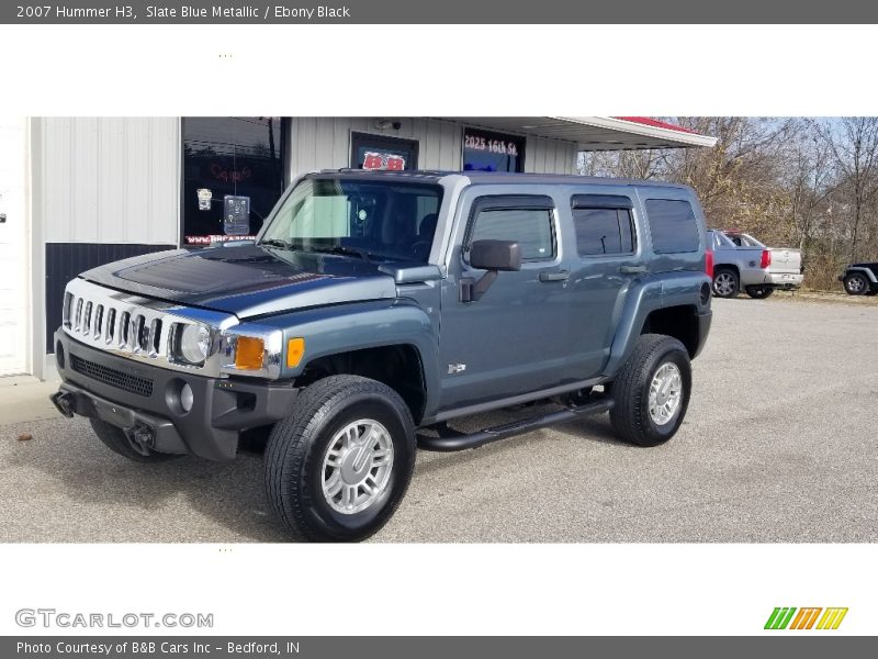 Slate Blue Metallic / Ebony Black 2007 Hummer H3