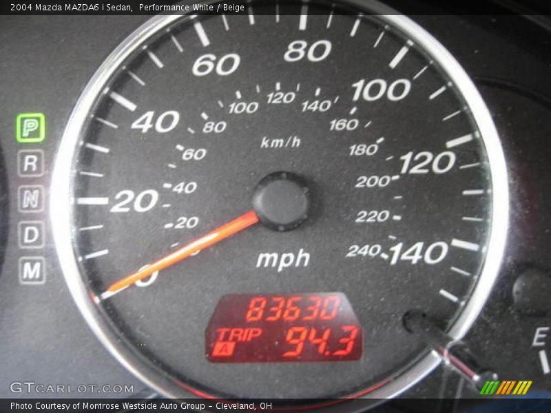Performance White / Beige 2004 Mazda MAZDA6 i Sedan