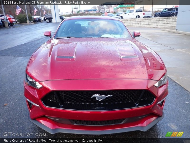 Ruby Red / Ebony 2018 Ford Mustang GT Premium Fastback