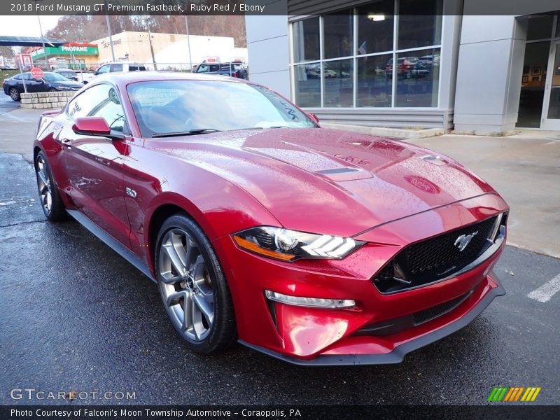 Ruby Red / Ebony 2018 Ford Mustang GT Premium Fastback