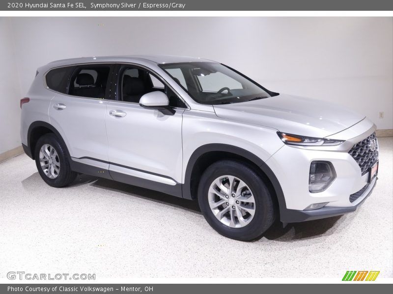 Symphony Silver / Espresso/Gray 2020 Hyundai Santa Fe SEL