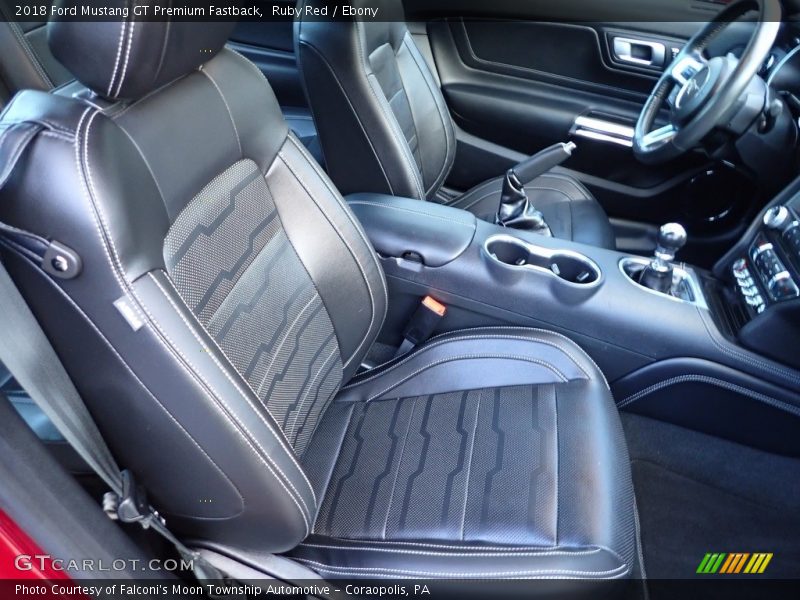 Front Seat of 2018 Mustang GT Premium Fastback