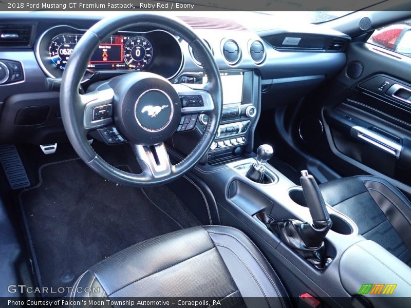 Front Seat of 2018 Mustang GT Premium Fastback