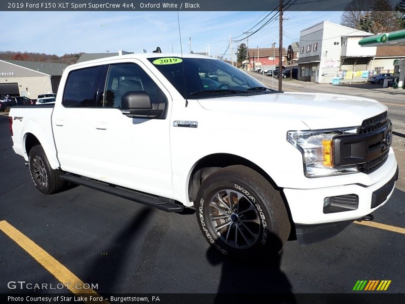 Oxford White / Black 2019 Ford F150 XLT Sport SuperCrew 4x4