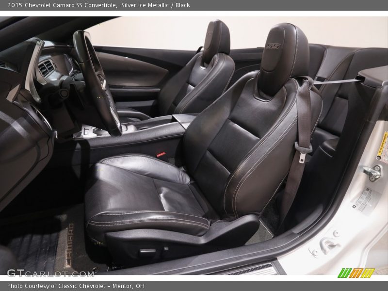 Silver Ice Metallic / Black 2015 Chevrolet Camaro SS Convertible