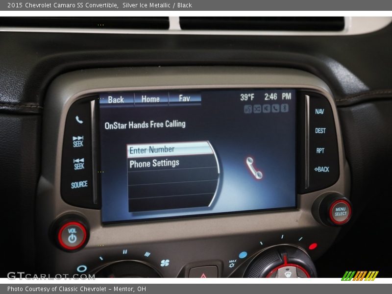 Silver Ice Metallic / Black 2015 Chevrolet Camaro SS Convertible