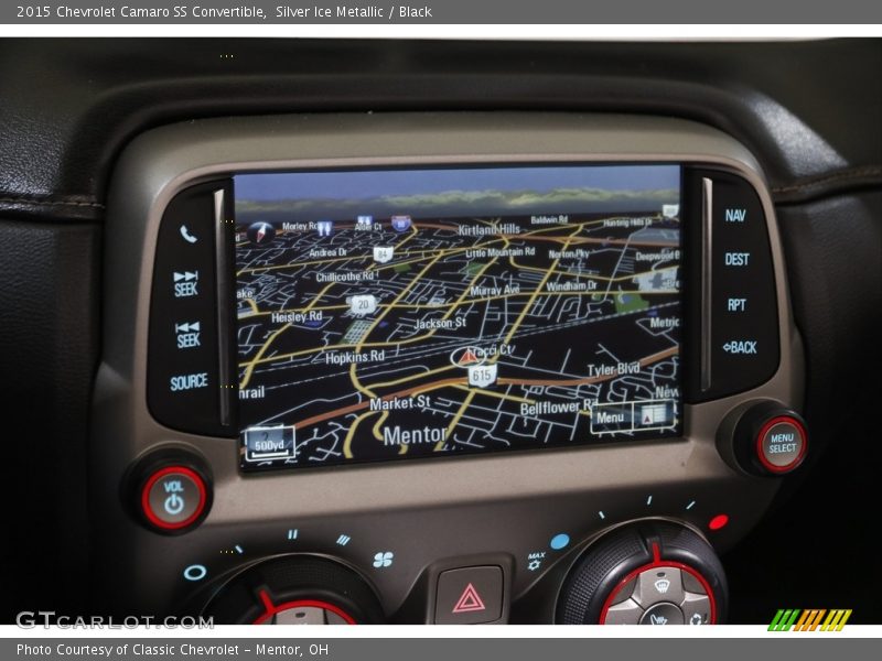 Silver Ice Metallic / Black 2015 Chevrolet Camaro SS Convertible