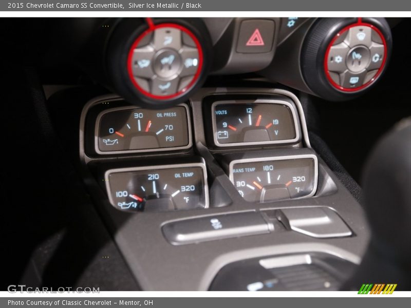 Silver Ice Metallic / Black 2015 Chevrolet Camaro SS Convertible