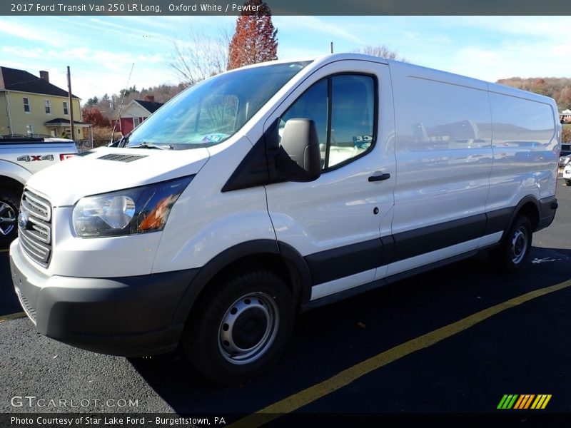 Oxford White / Pewter 2017 Ford Transit Van 250 LR Long