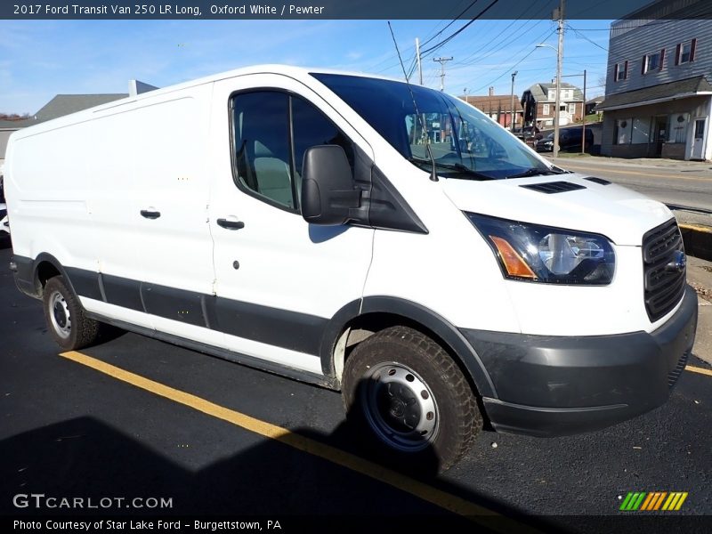 Oxford White / Pewter 2017 Ford Transit Van 250 LR Long