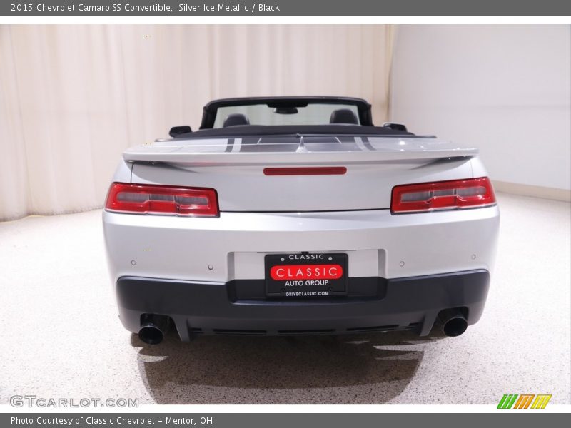 Silver Ice Metallic / Black 2015 Chevrolet Camaro SS Convertible