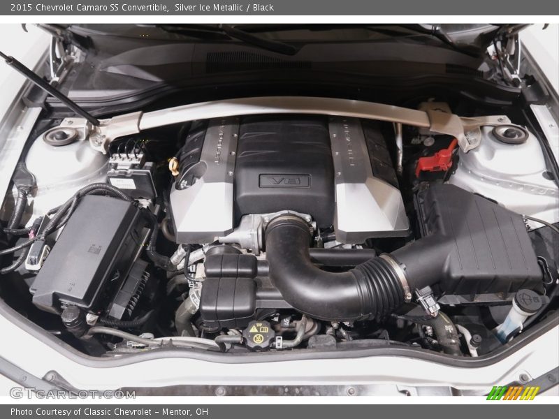 Silver Ice Metallic / Black 2015 Chevrolet Camaro SS Convertible