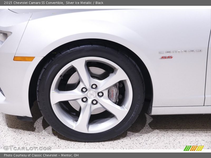 Silver Ice Metallic / Black 2015 Chevrolet Camaro SS Convertible