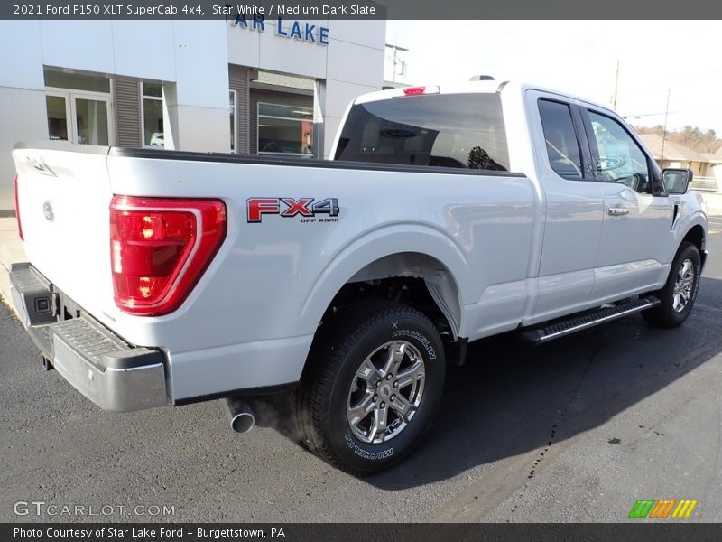 Star White / Medium Dark Slate 2021 Ford F150 XLT SuperCab 4x4