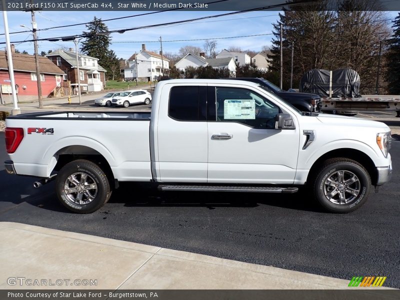 Star White / Medium Dark Slate 2021 Ford F150 XLT SuperCab 4x4