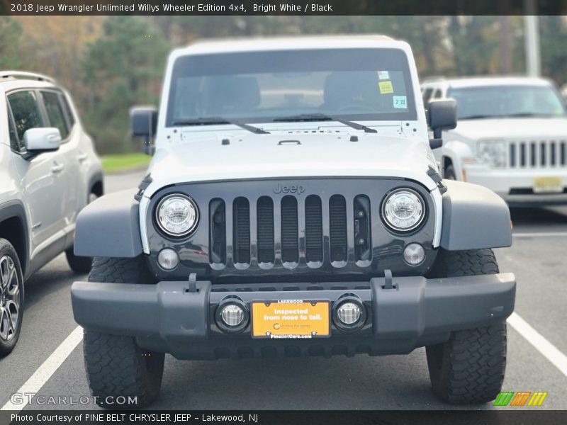 Bright White / Black 2018 Jeep Wrangler Unlimited Willys Wheeler Edition 4x4