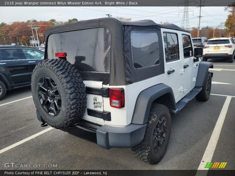 Bright White / Black 2018 Jeep Wrangler Unlimited Willys Wheeler Edition 4x4