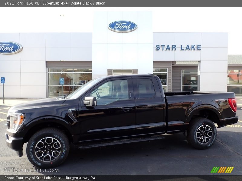 Agate Black / Black 2021 Ford F150 XLT SuperCab 4x4