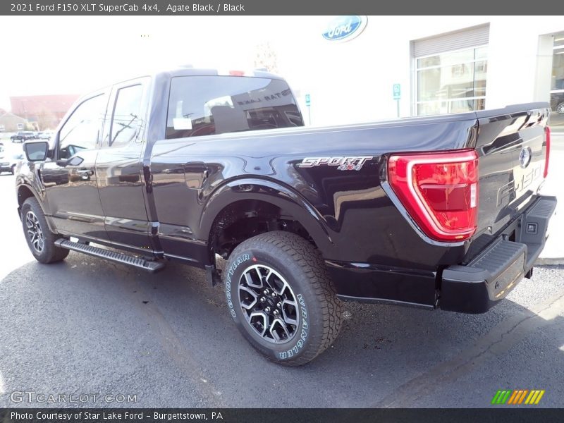 Agate Black / Black 2021 Ford F150 XLT SuperCab 4x4