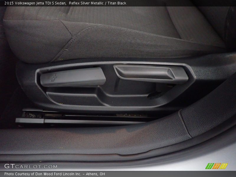 Front Seat of 2015 Jetta TDI S Sedan