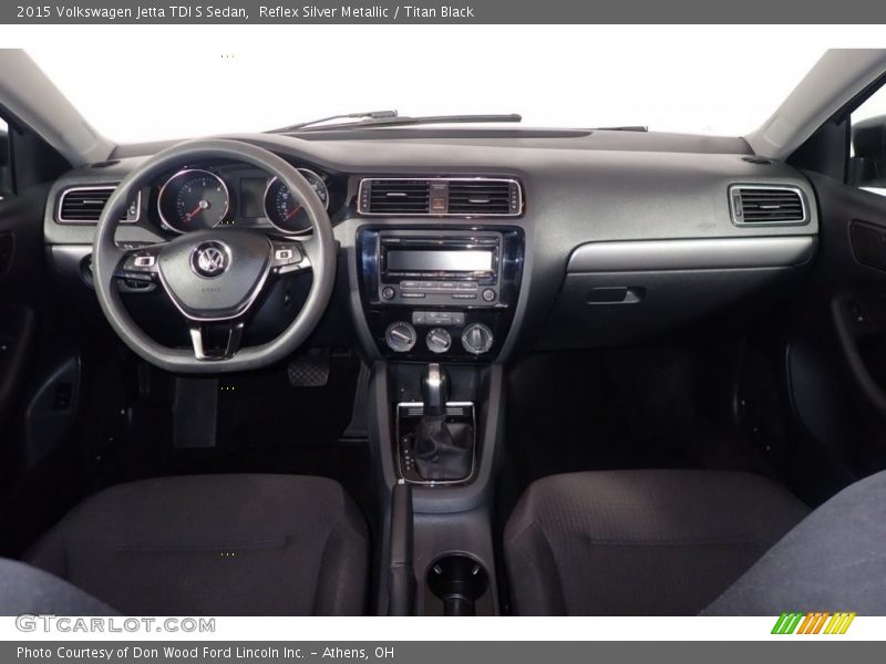Dashboard of 2015 Jetta TDI S Sedan