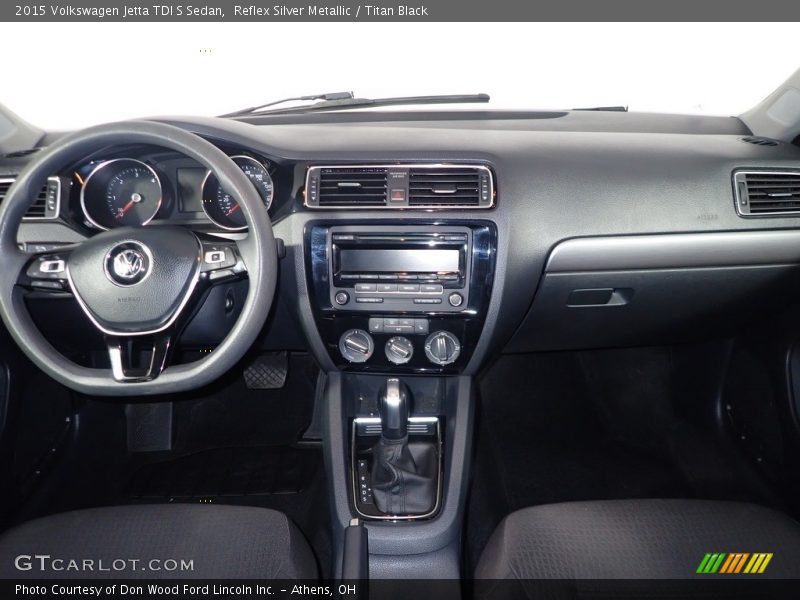 Front Seat of 2015 Jetta TDI S Sedan