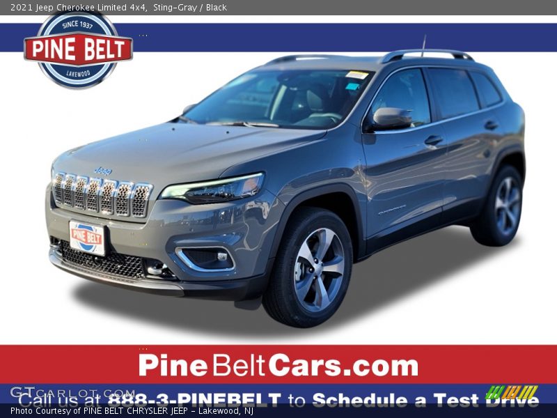 Sting-Gray / Black 2021 Jeep Cherokee Limited 4x4