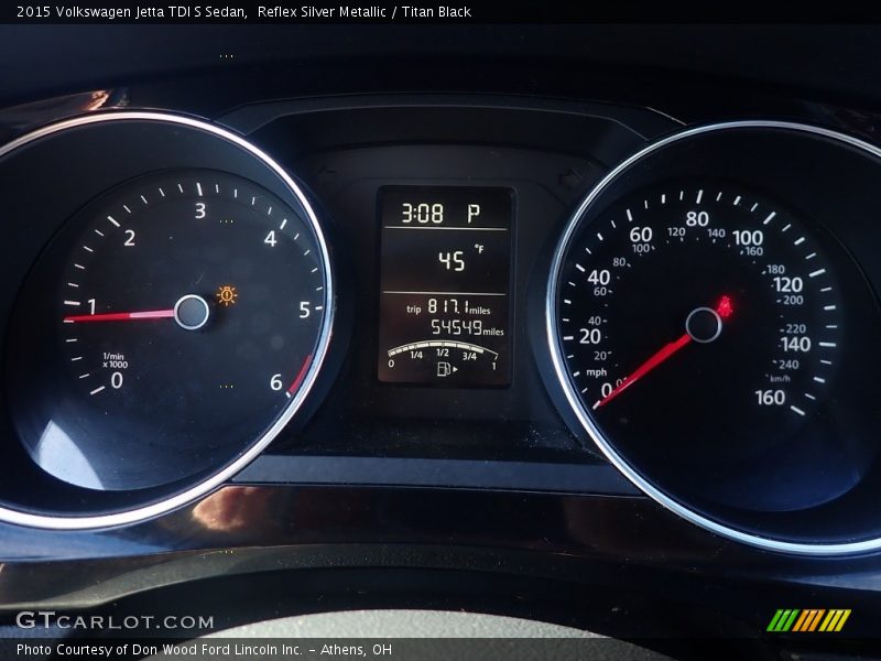  2015 Jetta TDI S Sedan TDI S Sedan Gauges