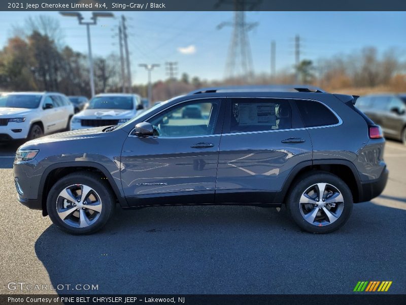 Sting-Gray / Black 2021 Jeep Cherokee Limited 4x4