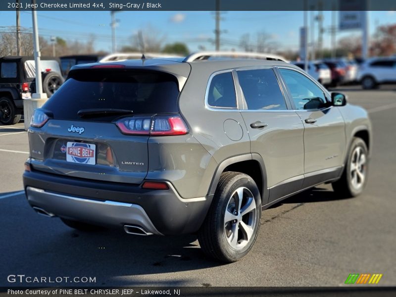 Sting-Gray / Black 2021 Jeep Cherokee Limited 4x4