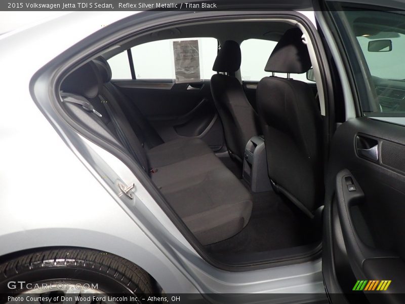 Rear Seat of 2015 Jetta TDI S Sedan