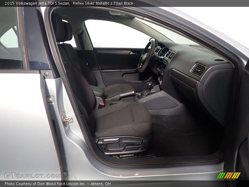 Front Seat of 2015 Jetta TDI S Sedan