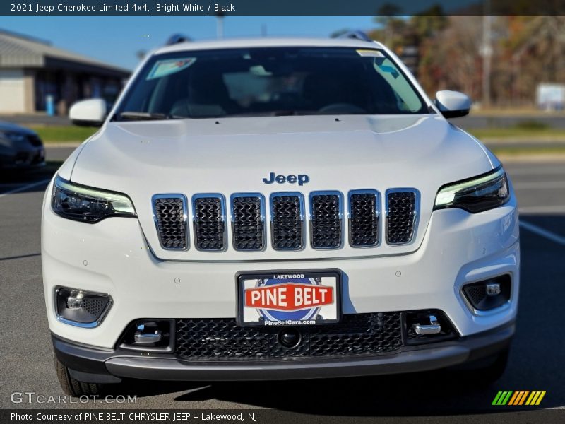 Bright White / Black 2021 Jeep Cherokee Limited 4x4