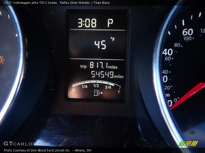  2015 Jetta TDI S Sedan TDI S Sedan Gauges