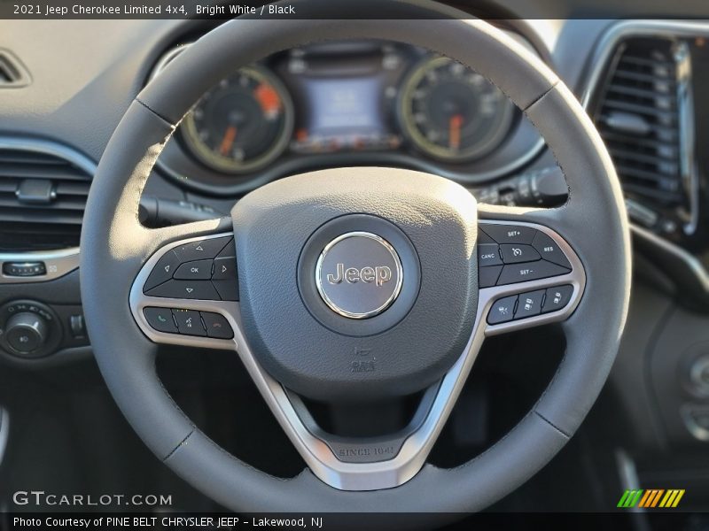 Bright White / Black 2021 Jeep Cherokee Limited 4x4