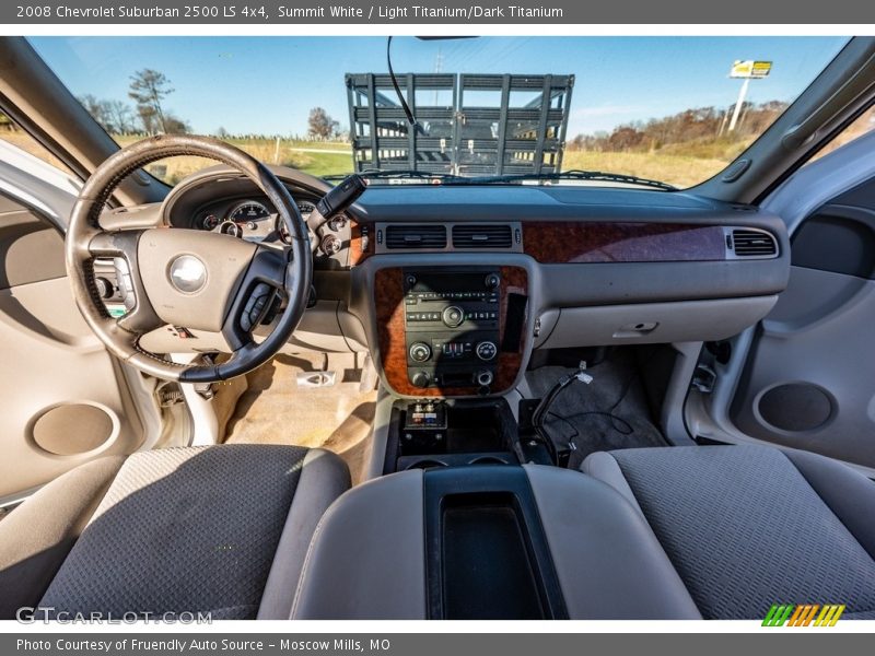 Summit White / Light Titanium/Dark Titanium 2008 Chevrolet Suburban 2500 LS 4x4