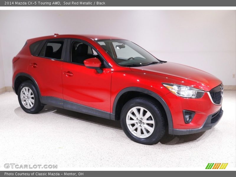 Soul Red Metallic / Black 2014 Mazda CX-5 Touring AWD
