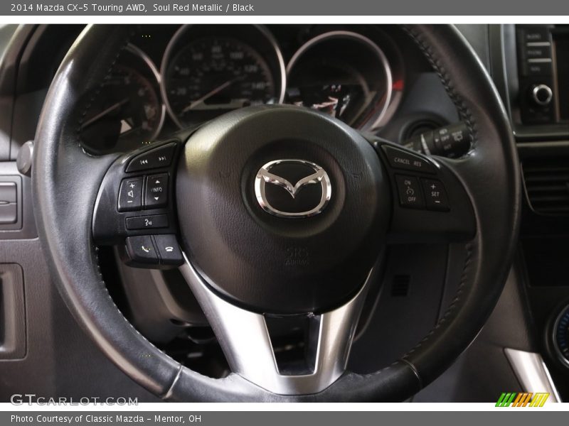 Soul Red Metallic / Black 2014 Mazda CX-5 Touring AWD