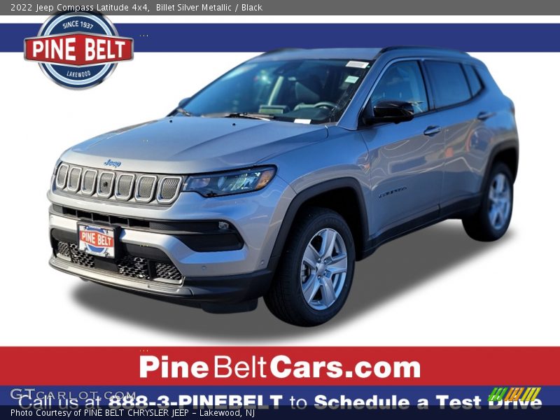 Billet Silver Metallic / Black 2022 Jeep Compass Latitude 4x4