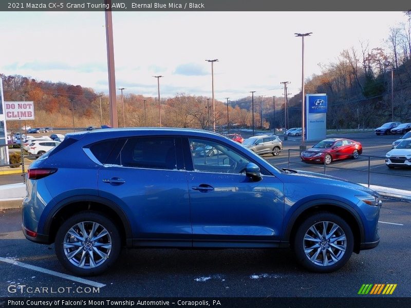 Eternal Blue Mica / Black 2021 Mazda CX-5 Grand Touring AWD