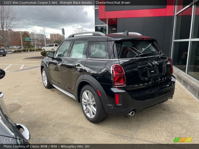 Midnight Black Metallic / Chesterfield/Malt Brown 2022 Mini Countryman Cooper S All4