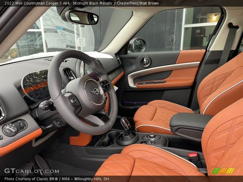  2022 Countryman Cooper S All4 Chesterfield/Malt Brown Interior