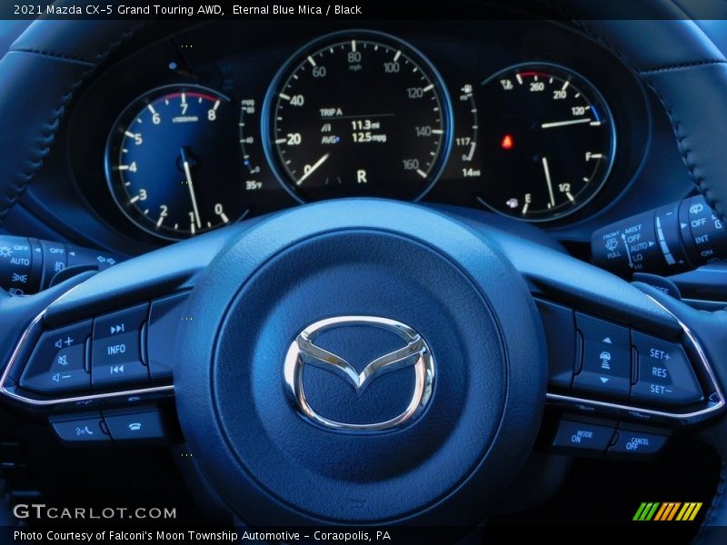 Eternal Blue Mica / Black 2021 Mazda CX-5 Grand Touring AWD